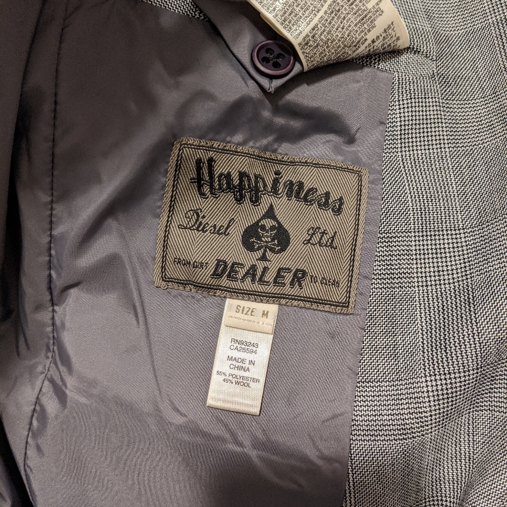 Diesel Grey Dinner Suit Jacket NWOT - Picture 8 of 8